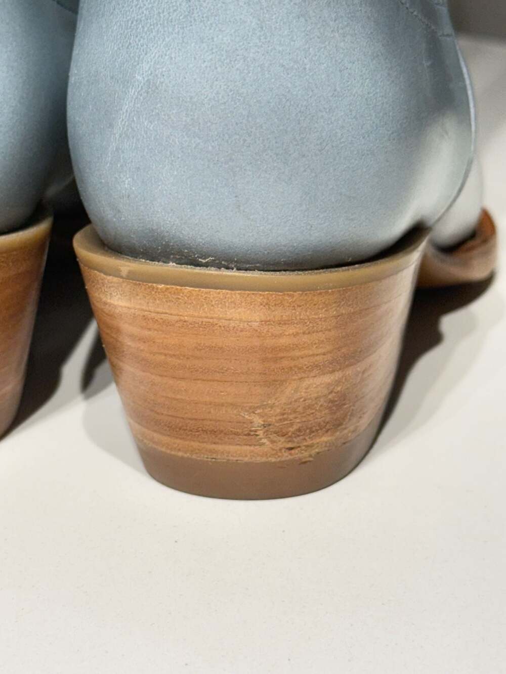 Tecovas The Annie Slate Blue Leather Tall Western Cowboy Boots Sz 8.5B - Picture 9 of 12